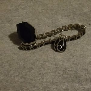 Bracelet, ring, earrings